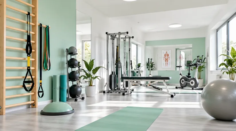 Trainingsbereich einer Physiotherapie-Praxis